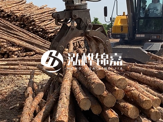 松木樁批發(fā)廠家泓樺錦嘉-松木樁樁尖為什么要削成三棱錐？